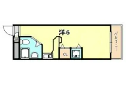 ラ・パルフェ・ド・シェリール(ワンルーム/10階)の間取り写真