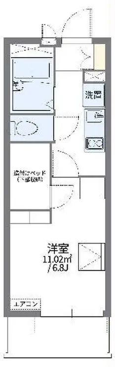 レオパレスYUSHIN 2階階 間取り