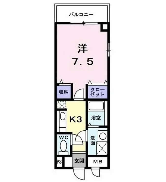 メープル立川 5階階 間取り