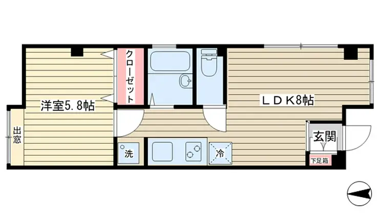 グレイス旗の台 2階階 間取り