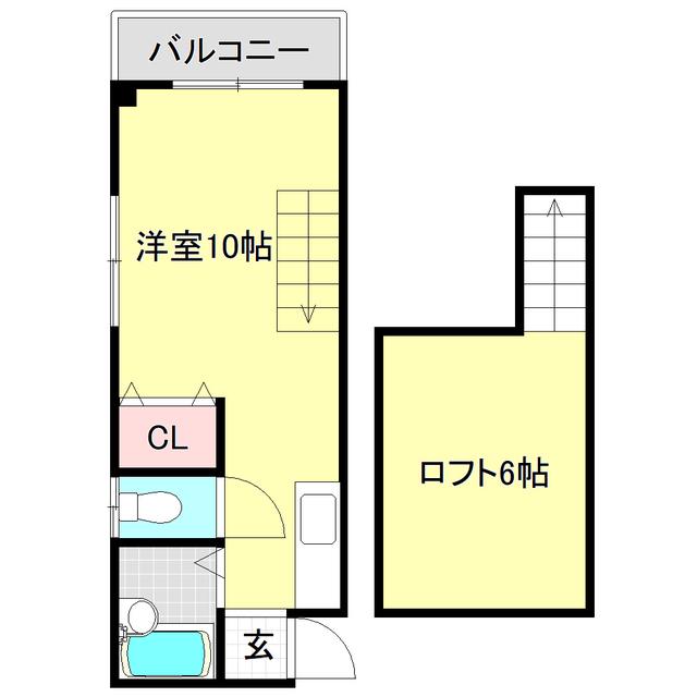 パインヴィレッジ(ワンルーム/3階)の間取り写真