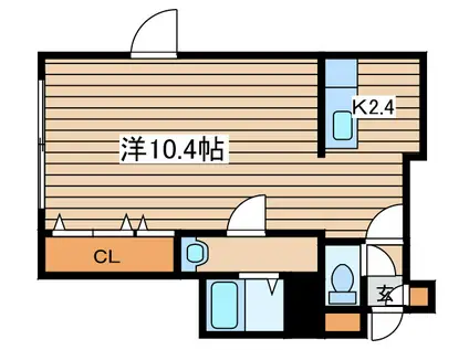 プレシャス18番館(1K/3階)の間取り写真