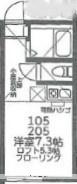 K.F 堀ノ内(ワンルーム/1階)の間取り写真
