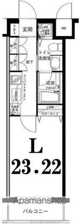 グリフィン横浜・山下公園弐番館 2階階 間取り
