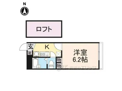 レオパレスJ&S(1K/1階)の間取り写真