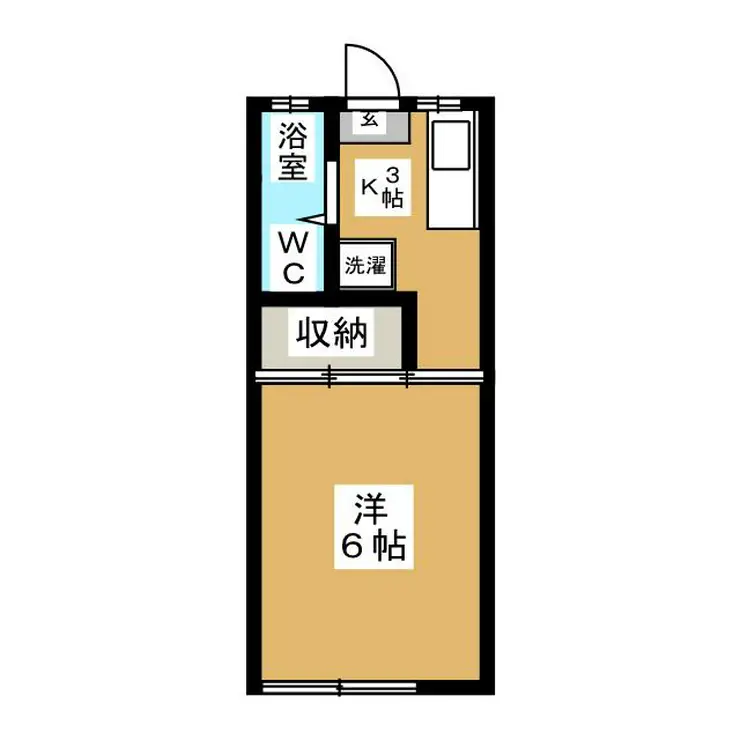 テラスとーざん 2階階 間取り