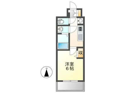 プレサンス新栄ユリシス(1K/4階)の間取り写真