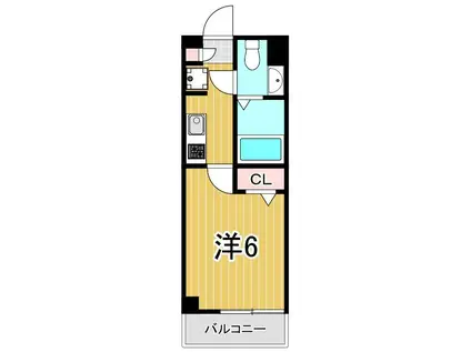 ベルリネッタ(1K/1階)の間取り写真