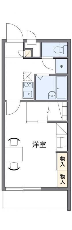 レオパレスアリシア(1K/2階)の間取り写真