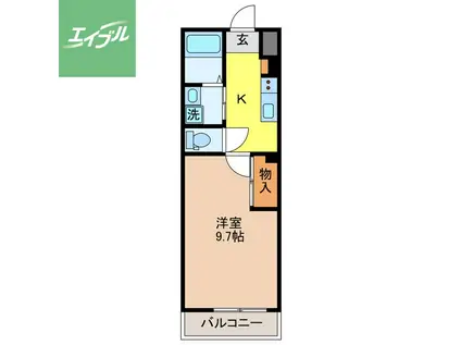 アネックス・セキヤ(1K/2階)の間取り写真