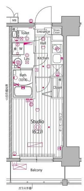 ガーラ・グランディ川崎榎町 11階階 間取り