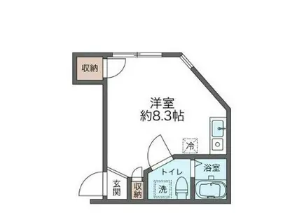 THE PARK(ワンルーム/3階)の間取り写真