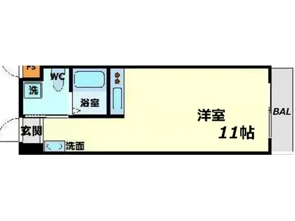 COSMOLIFE KATAYAMA(ワンルーム/5階)の間取り写真