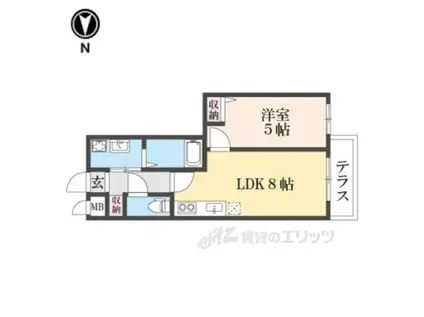 GRANCIEL(1LDK/1階)の間取り写真