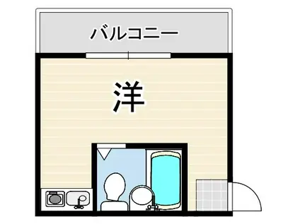 れじでんしあ甲東園(ワンルーム/3階)の間取り写真
