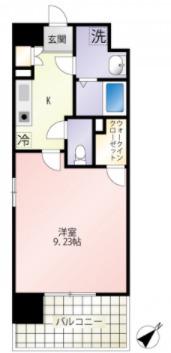  第25友建ビル(1K/10階)の間取り写真