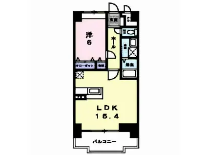 エクセレンシィ(1LDK/8階)の間取り写真