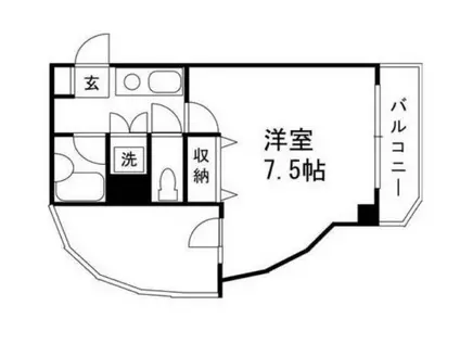 エルモ麻布(1K/2階)の間取り写真