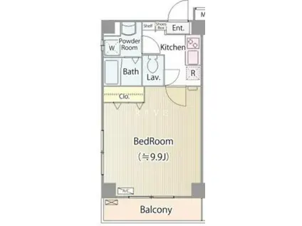 アーバン浅草橋(1K/3階)の間取り写真