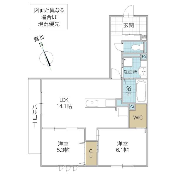 DS LIEN D D号地(2LDK/3階)の間取り写真