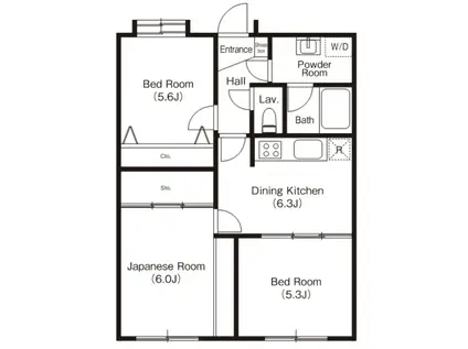 ル・プランシェ(3DK/4階)の間取り写真