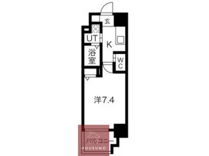 プレイシズ新大阪(1K/6階)の間取り写真