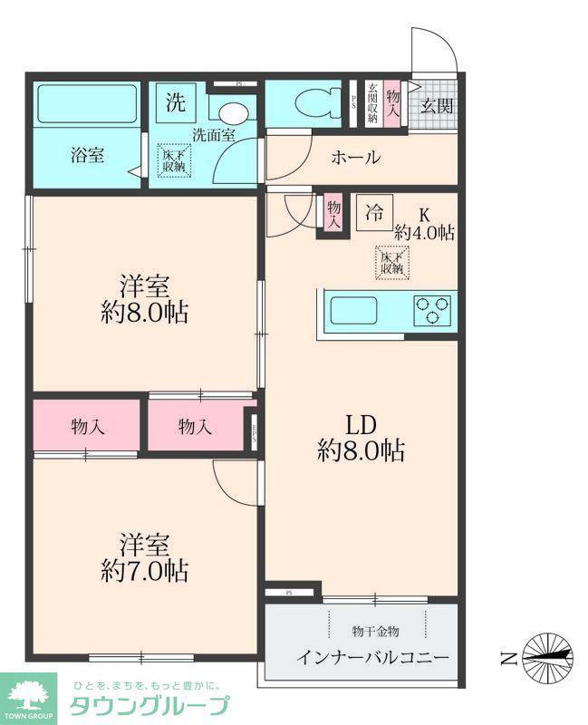 SOLANAII(2LDK/1階)の間取り写真