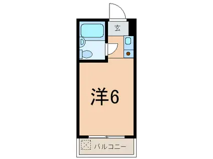 WISTERIA COURT(1K/5階)の間取り写真