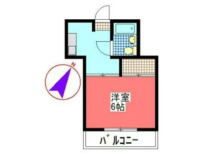メゾン橋本(1K/1階)の間取り写真