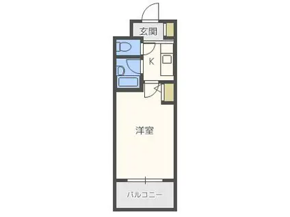 エスリード本町(1K/2階)の間取り写真