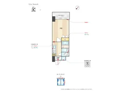 NO.102 ORIENTBLD(1K/5階)の間取り写真