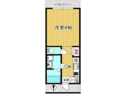 LYNX志茂(ワンルーム/4階)の間取り写真