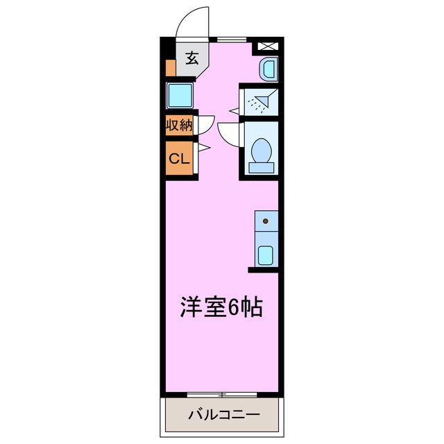 第3オオタビル(ワンルーム/4階)の間取り写真