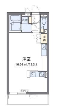 ミランダコスタV(ワンルーム/2階)の間取り写真
