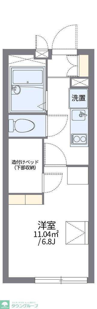 レオパレスコンフォートミカミ(1K/3階)の間取り写真