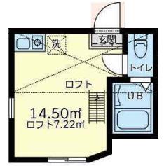 四季のワルツ(ワンルーム/2階)の間取り写真