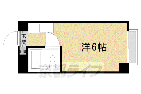 アルバドール山双(ワンルーム/5階)の間取り写真