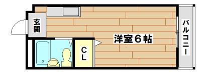 松が丘エンビイマンション(ワンルーム/3階)の間取り写真