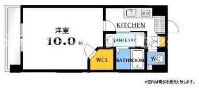 ウィステリア天神川(1K/5階)の間取り写真