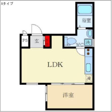 FLOWER GARDEN NEYAGAWA(1LDK/4階)の間取り写真