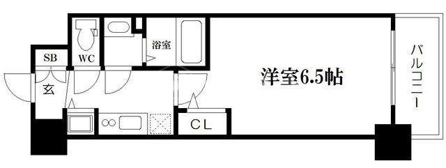 プレサンス梅田北オール(1K/5階)の間取り写真