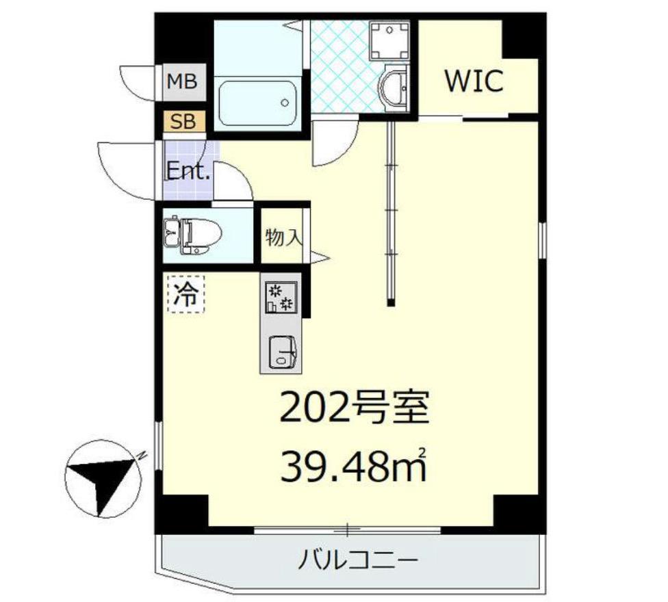 コージーコート西新宿(ワンルーム/2階)の間取り写真