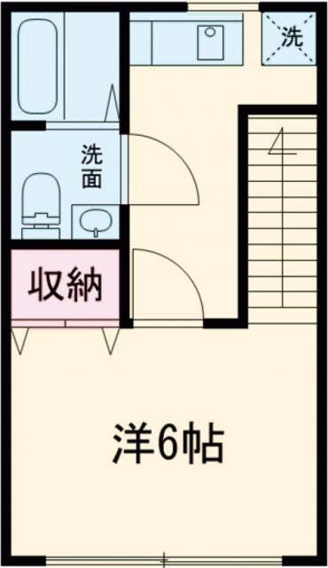 アーバンレイク(1K/2階)の間取り写真