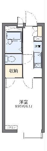 レオパレスブルーシャイン(1K/2階)の間取り写真