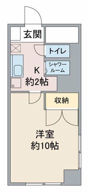 麦島建設本社ビル(1K/4階)の間取り写真