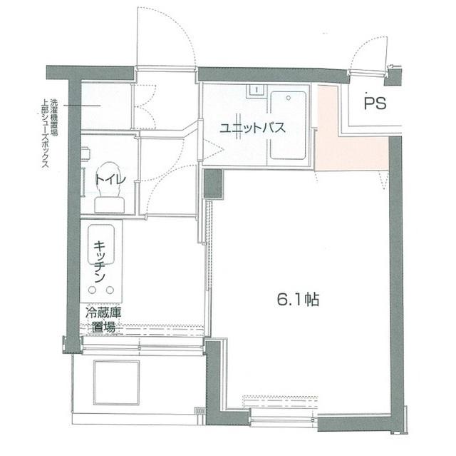 ロアール本郷東大前(1K/4階)の間取り写真