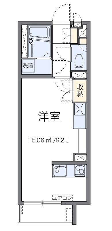 東武東上線 中板橋駅 徒歩4分 3階建 築11年(ワンルーム/2階)の間取り写真