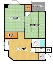 サンシャインMKM大池(2DK/3階)の間取り写真