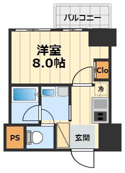 プレシャスハーモニー八王子(1K/10階)の間取り写真