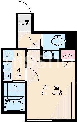 アドヴァンス落合南長崎(1K/1階)の間取り写真